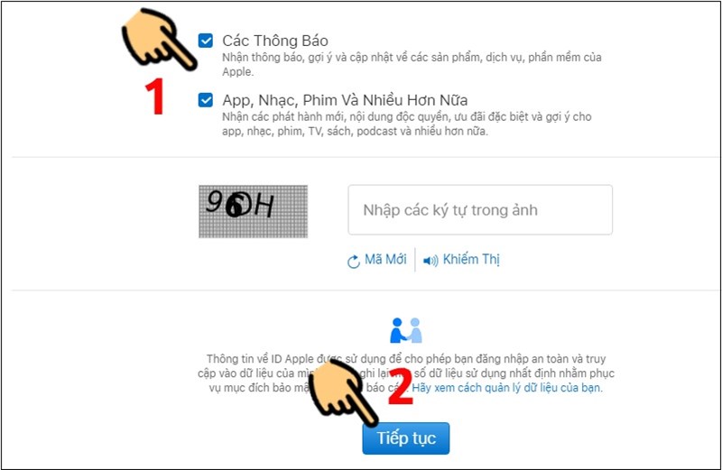 Cách tạo iCloud/Apple ID trên máy tính bước 3
